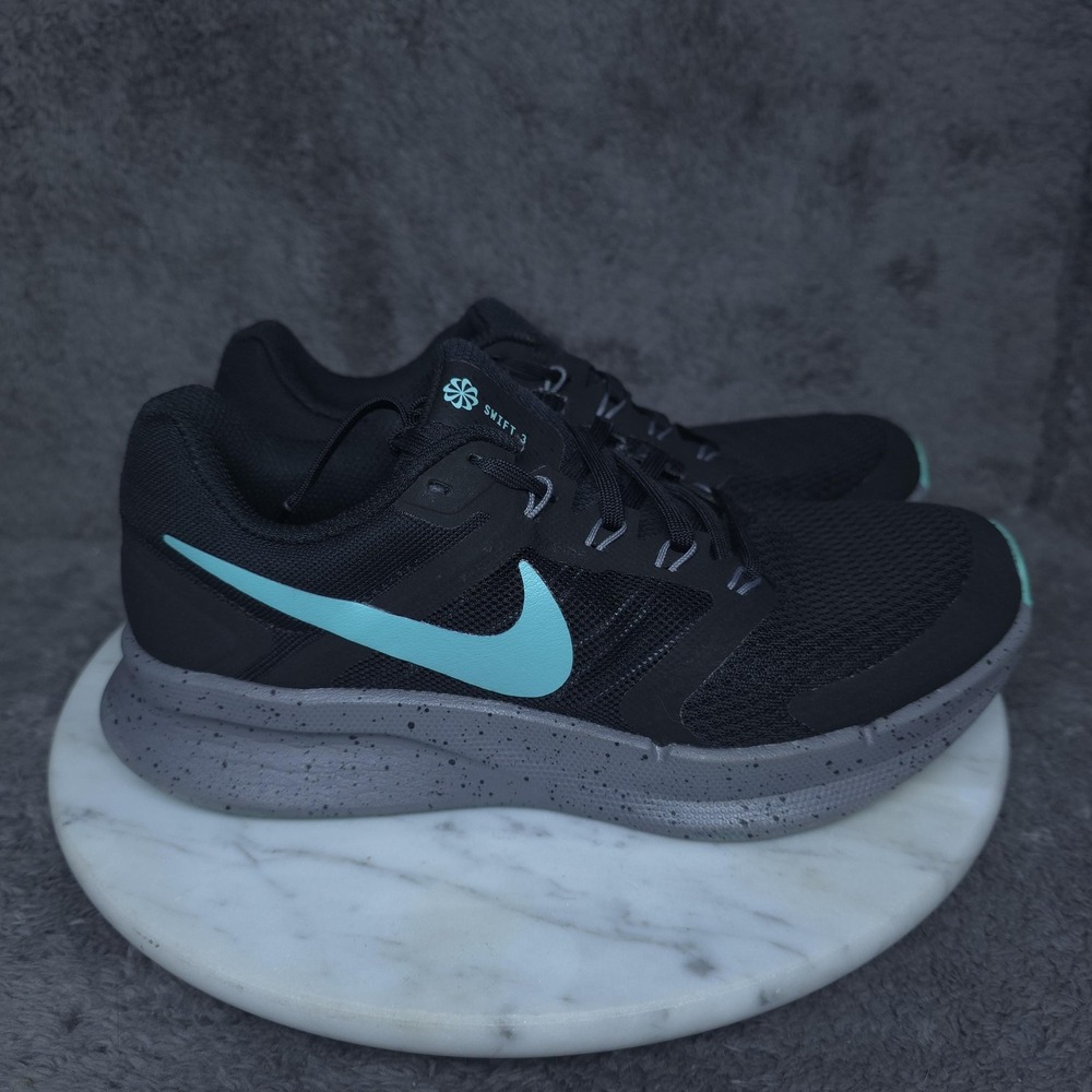Nike Run Swift 3 Shoes Womens Size 6.5 Black Teal Running Sneakers HQ0417-010